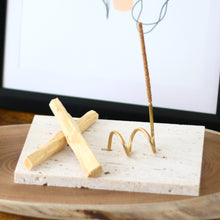 画像をギャラリービューアに読み込む, Dual Brass Palo Santo Holder -Swirl B