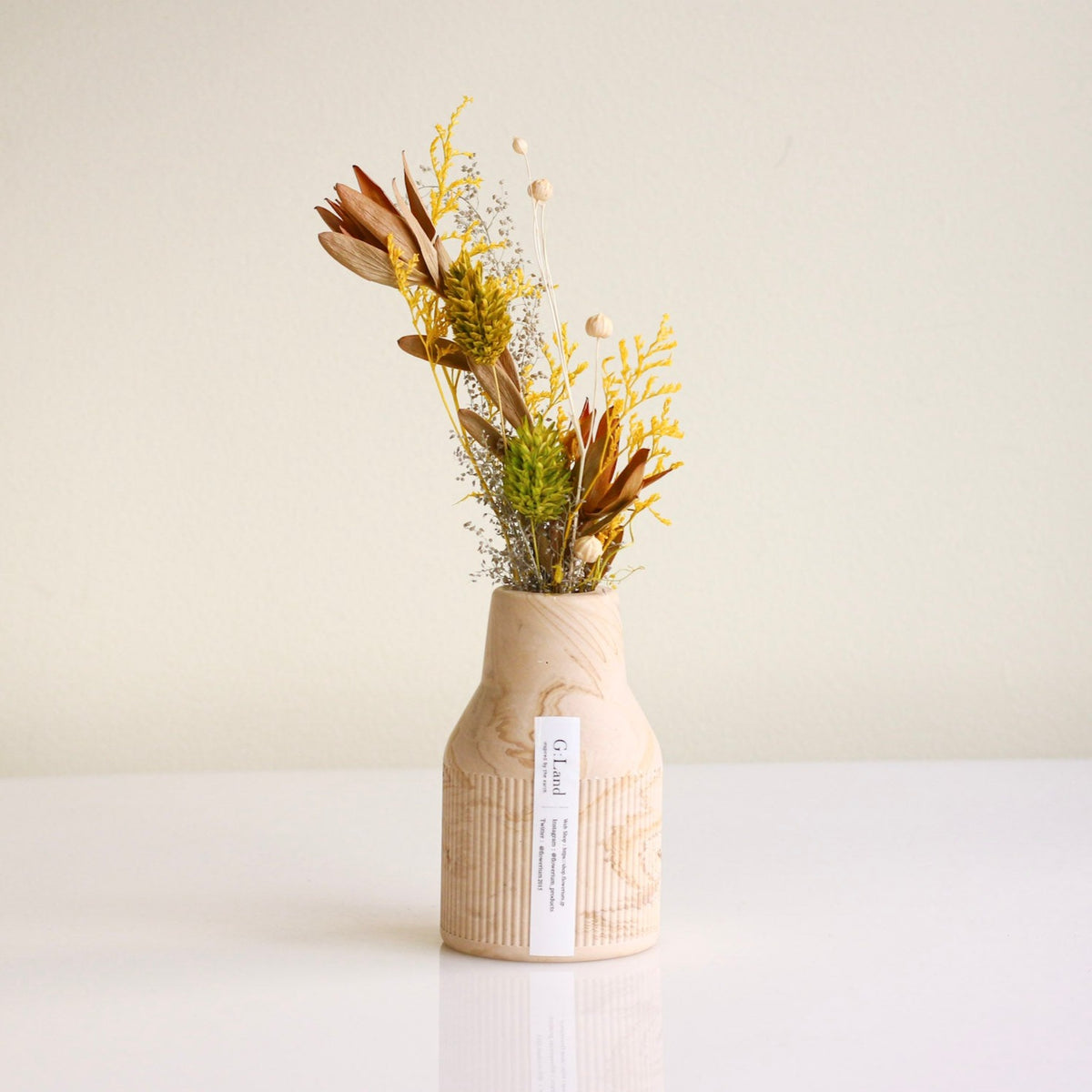 Eco Stone Flower Vase -Rainy Ground