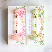 画像をギャラリービューアに読み込む, Crystal Face Roller <Rose quartz> <Flower>.