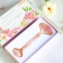 画像をギャラリービューアに読み込む, Crystal Face Roller <Rose quartz> <Natural>.