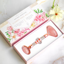 画像をギャラリービューアに読み込む, Crystal Face Roller <Rose quartz> <Flower>.
