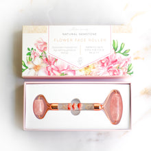画像をギャラリービューアに読み込む, Crystal Face Roller <Rose quartz> <Flower>.