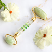 画像をギャラリービューアに読み込む, Crystal Face Roller <Jade> <Flower>.