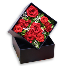 画像をギャラリービューアに読み込む, プリザーブドフラワーボックス <ルビーレッド>.