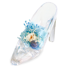 画像をギャラリービューアに読み込む, フラワーアレンジメント ガラスの靴 <blue>.