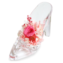 画像をギャラリービューアに読み込む, フラワーアレンジメント ガラスの靴 <pink>.