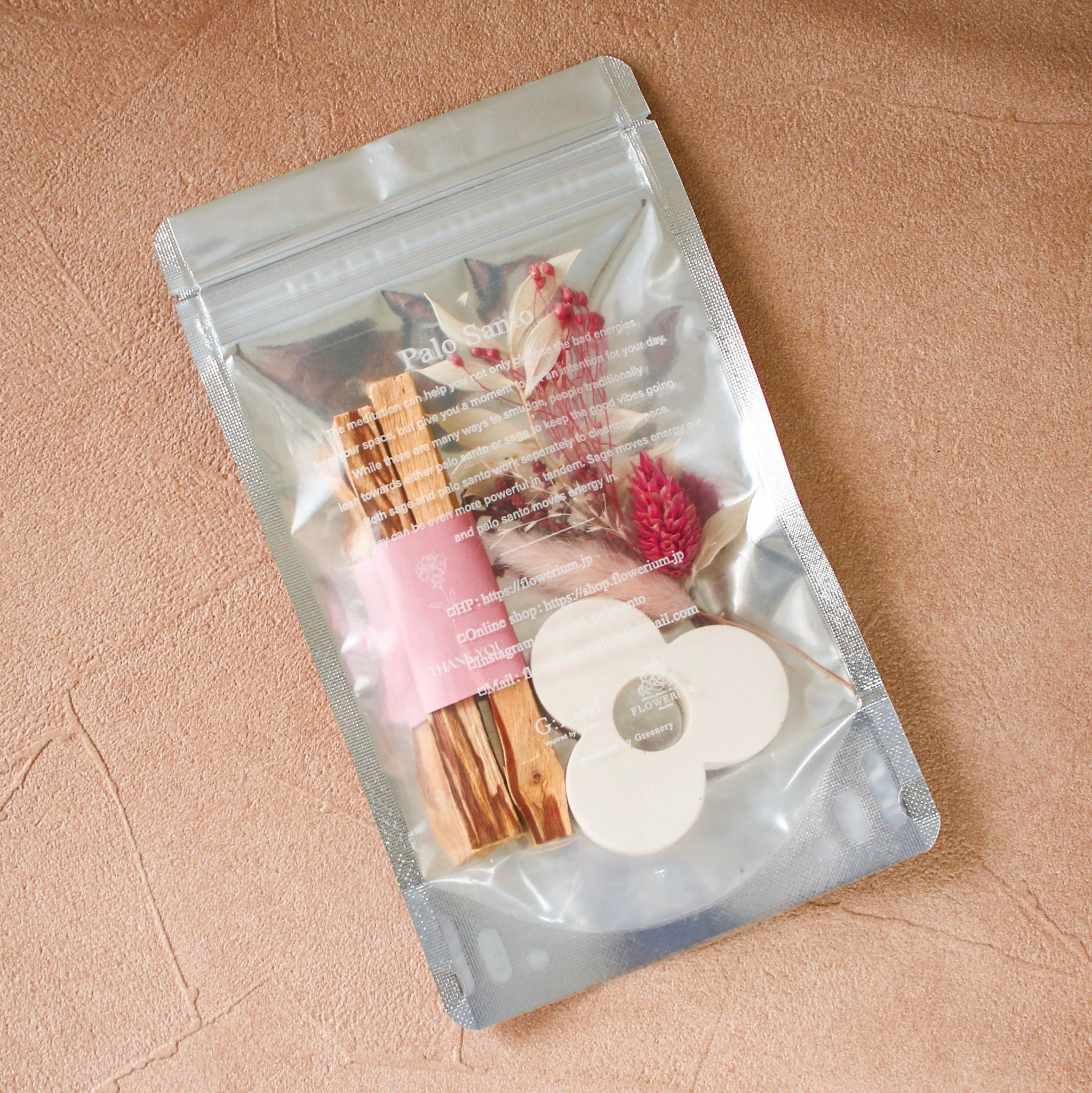 Positive Energy Palo Santo Holder Bouquet set for Mother's Day