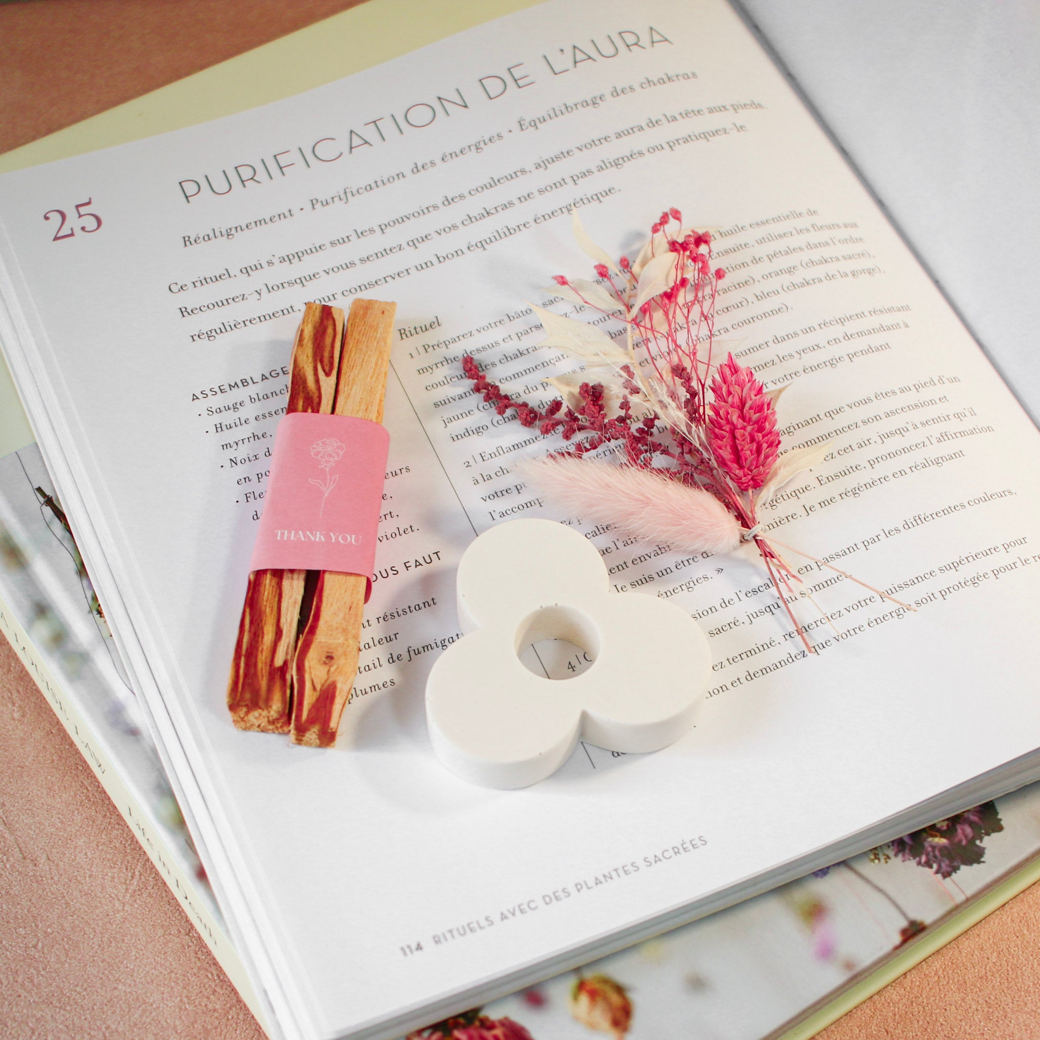 Positive Energy Palo Santo Holder Bouquet set for Mother's Day