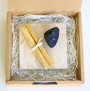 Positive Energy Palo Santo Sticks & Lava Stone set