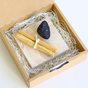 Positive Energy Palo Santo Sticks & Lava Stone set