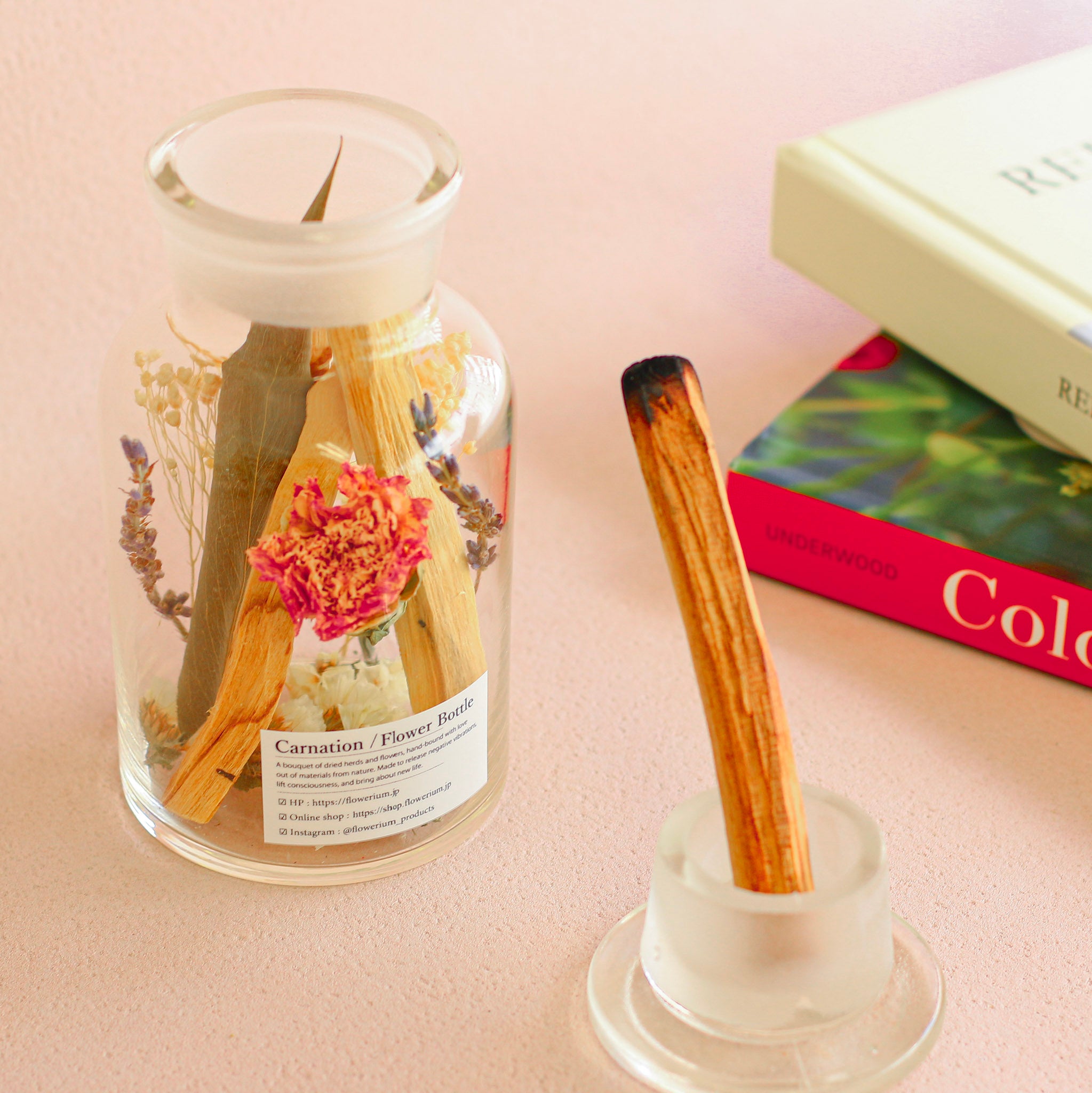 Positive Energy Palo Santo Flower Bottle for Mother's Day