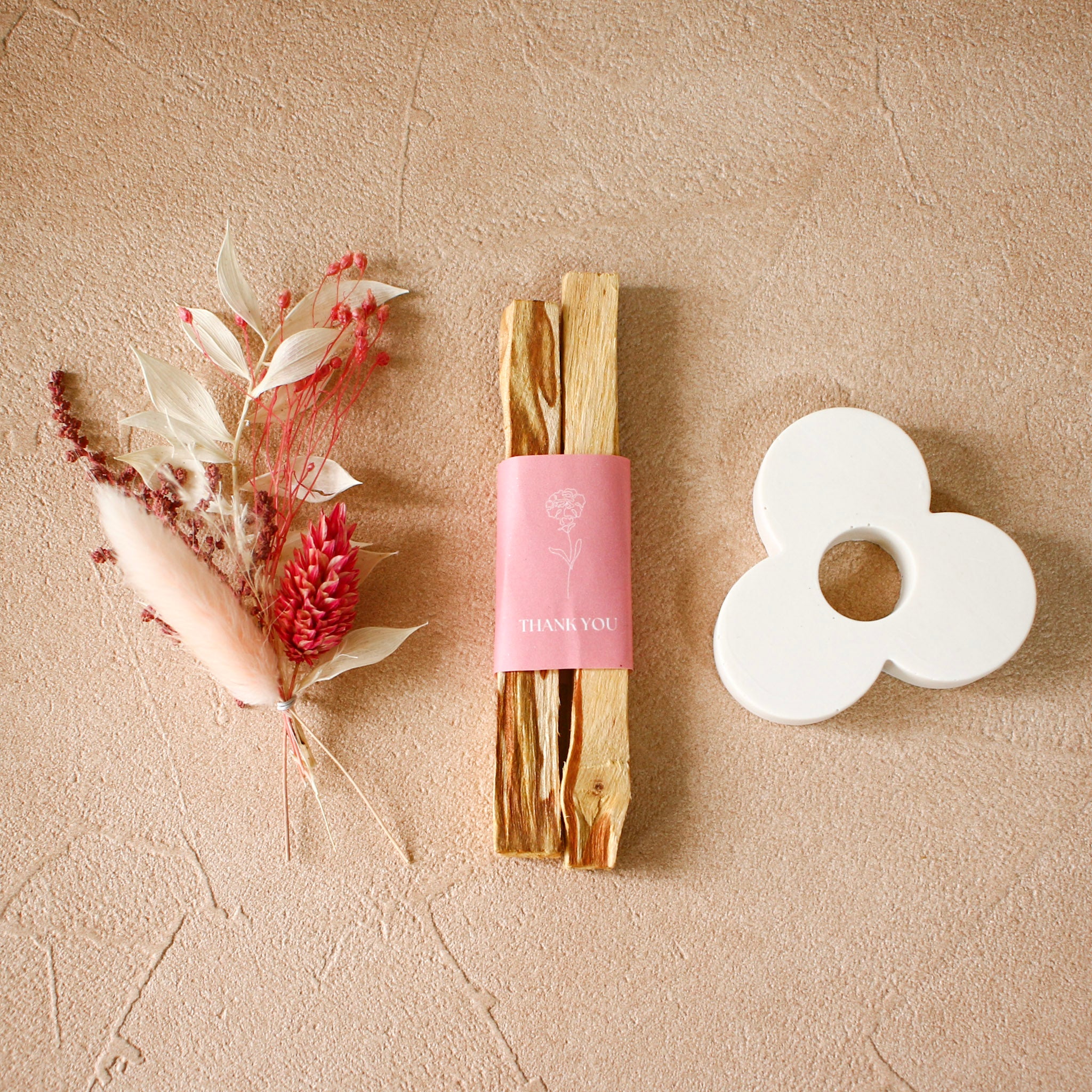Positive Energy Palo Santo Holder Bouquet set for Mother's Day