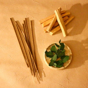 【お香立て付き】Positive Energy Palo Santo Incense Sticks -Eucalyptus