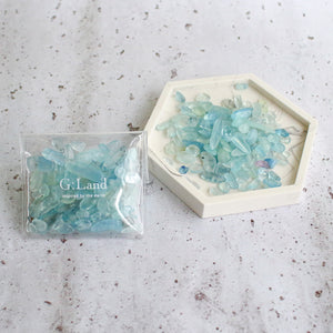 Power Stone Drops -Aquamarine