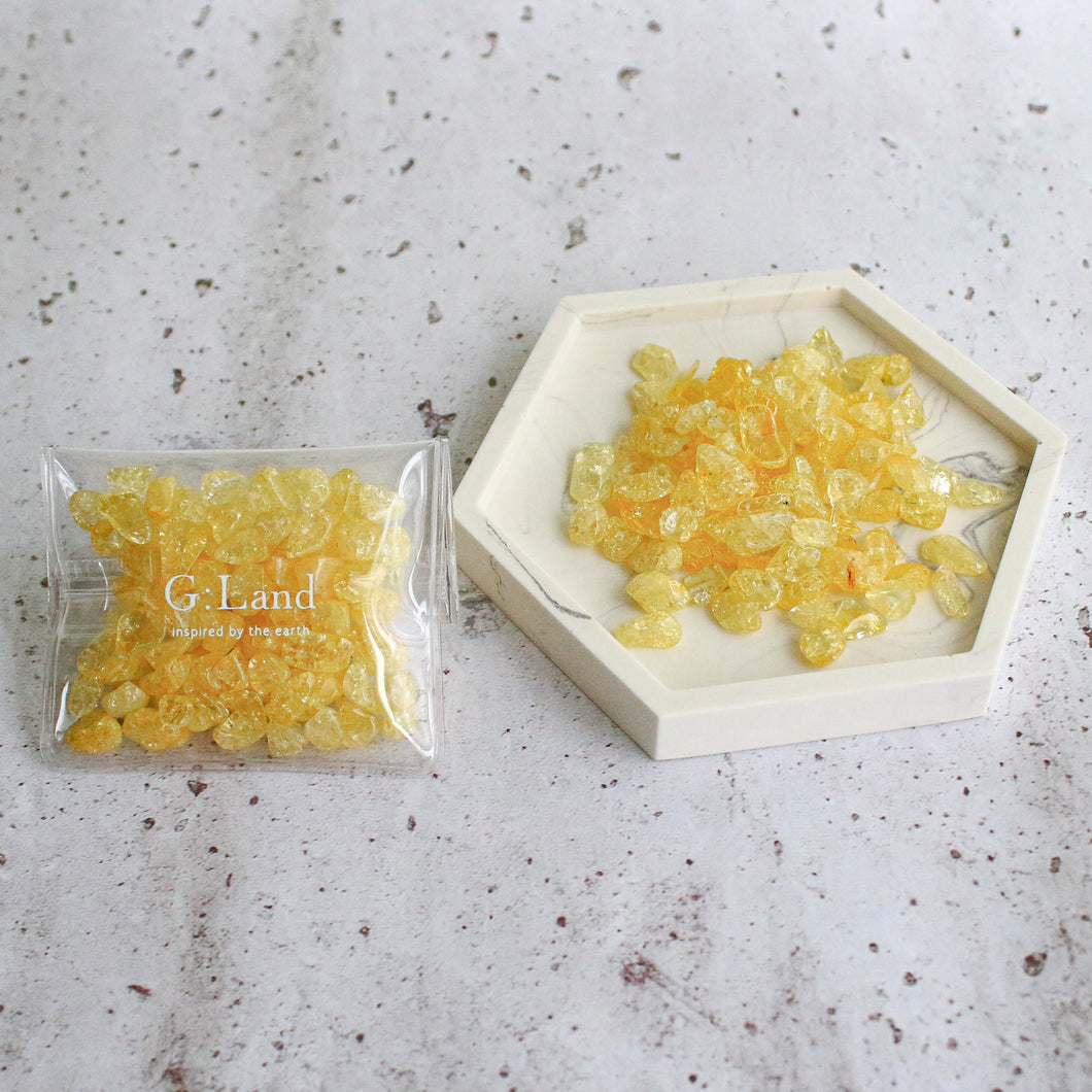 Power Stone Drops -Crack Crystal Yellow