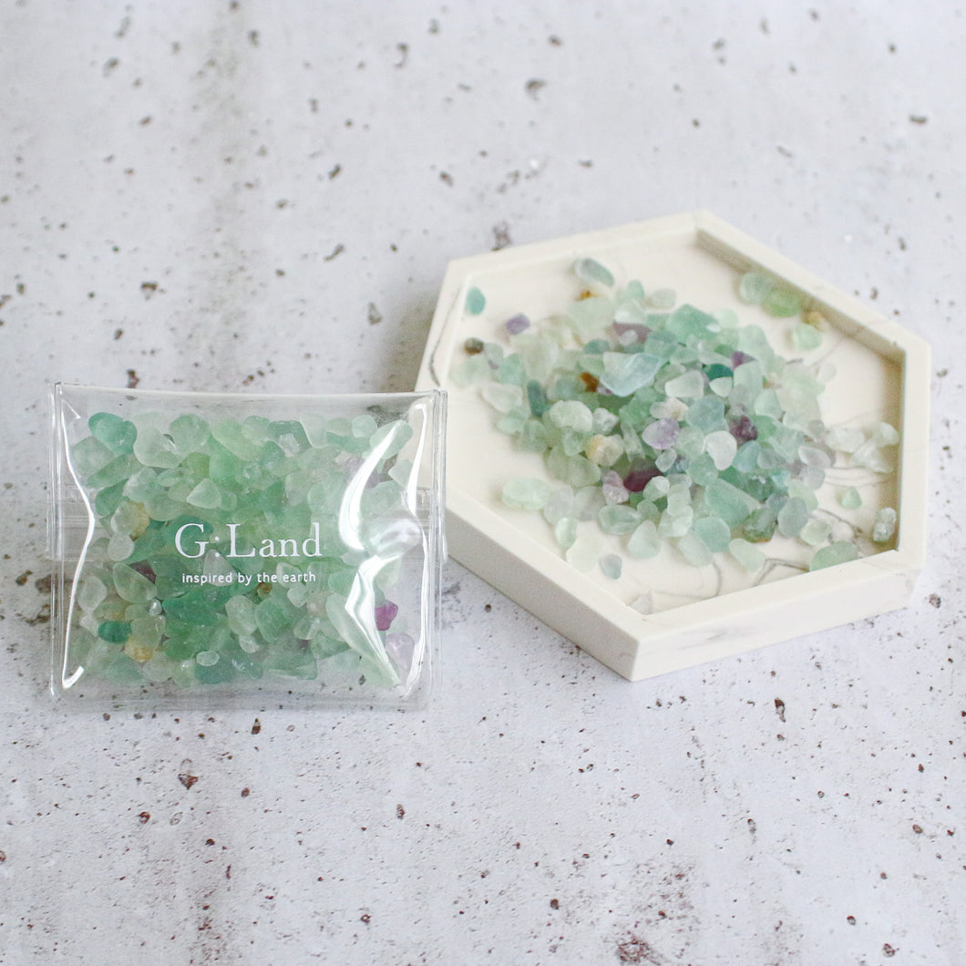 Power Stone Drops -Fluorite Greenpurple