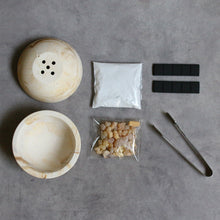 画像をギャラリービューアに読み込む, Power Wood Resin Incense Burner set
