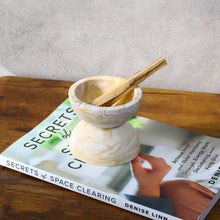 画像をギャラリービューアに読み込む, Power Wood Resin Incense Burner set
