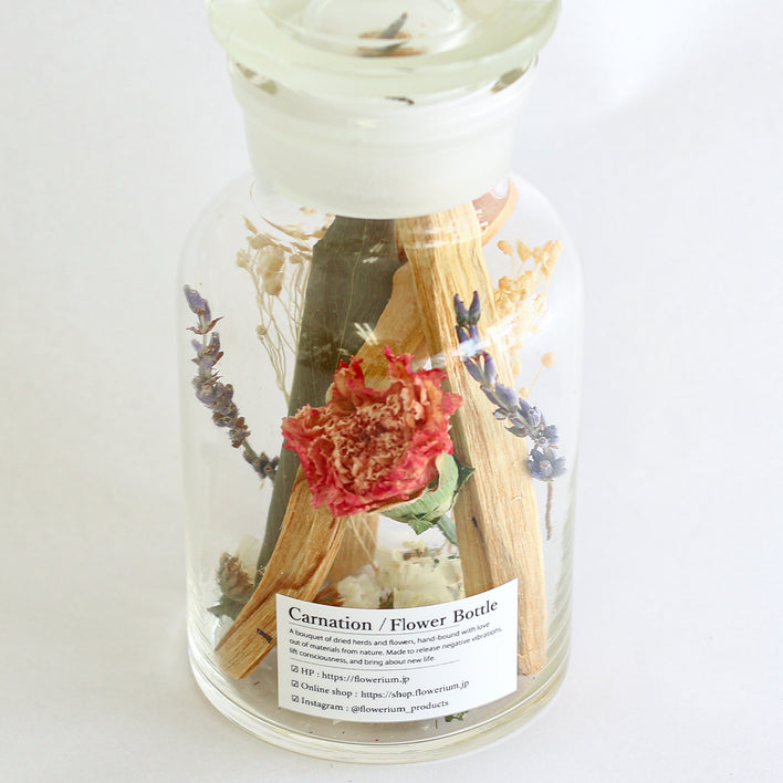 Carnation Flower Bottle