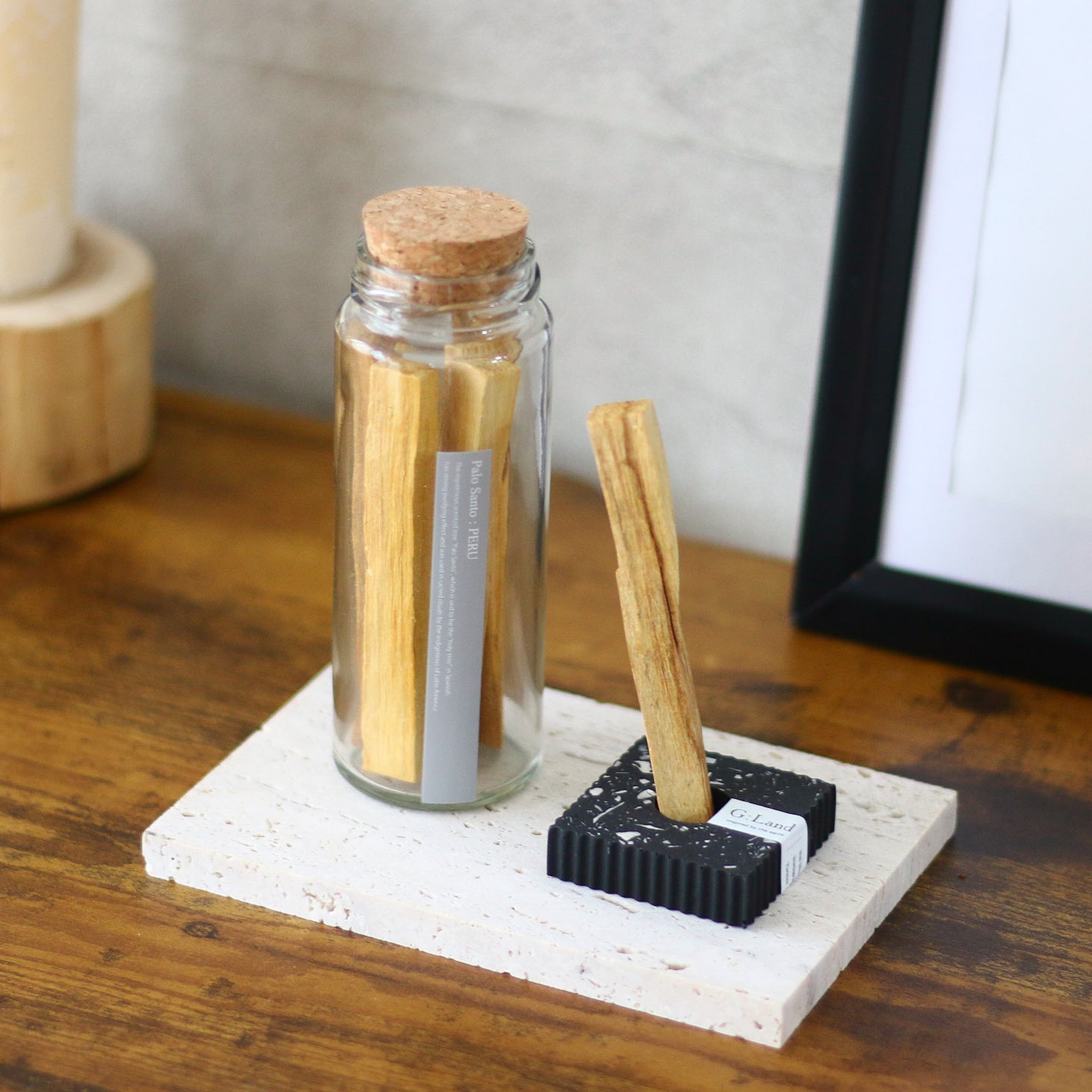 【選べるホルダー】Positive Energy Palo Santo Bottle & Eco Stone Holder set