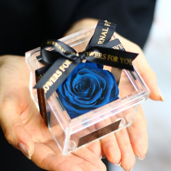 Crystal rose Box Classic petal ＜blue＞.